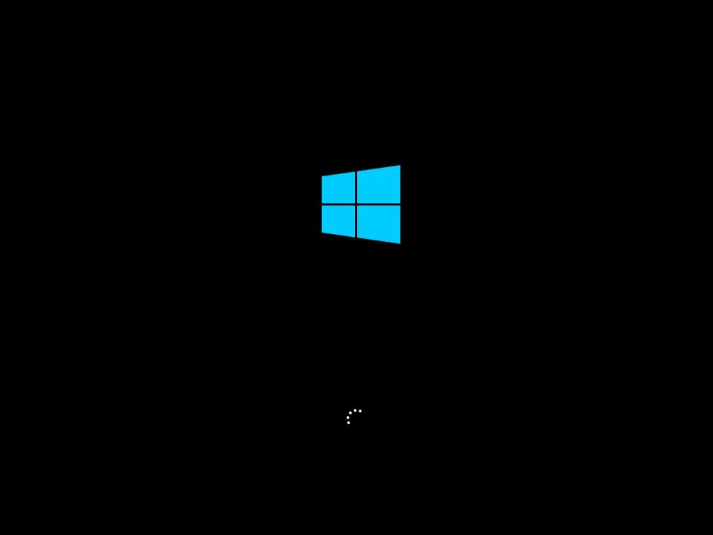 Screenshot of Windows 8 loading screen