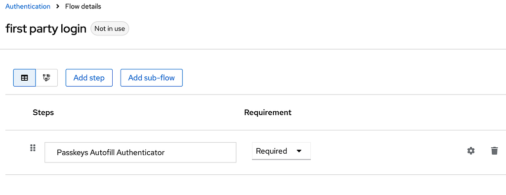 First party login flow