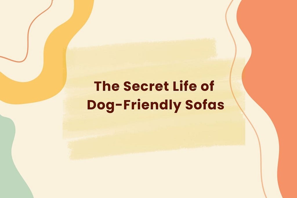 THE SECRET LIFE OF DOG FRIENDLY SOFAS