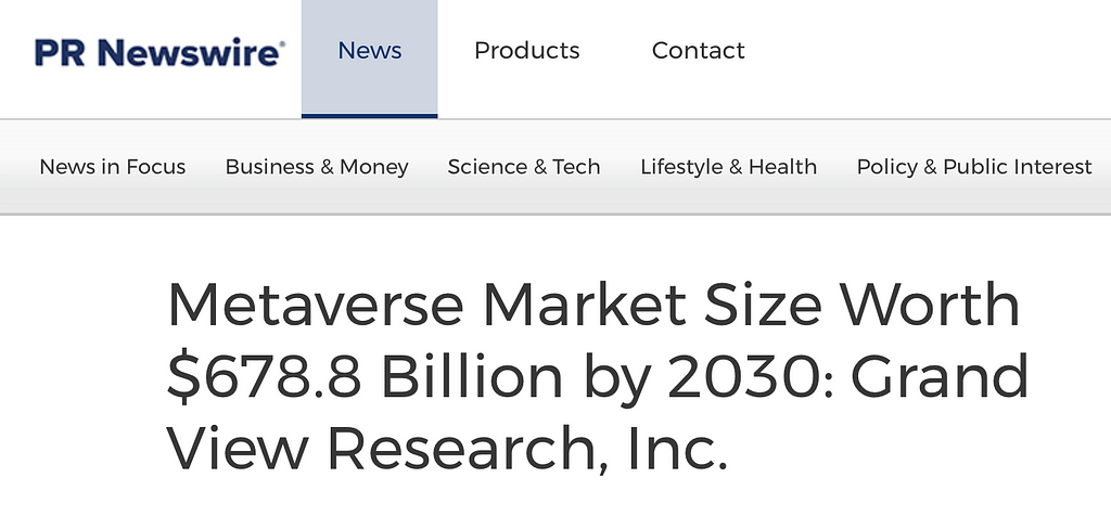 who uses polygon? metaverse market size