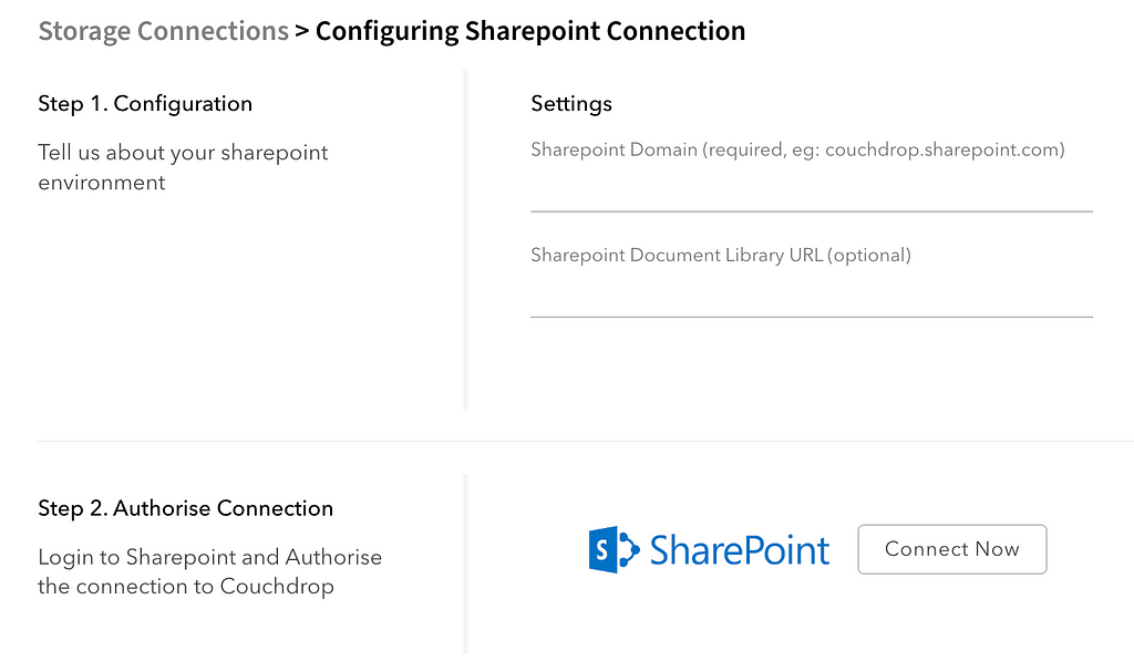 Configuring a connection for SharePoint SFTP within Couchdrop