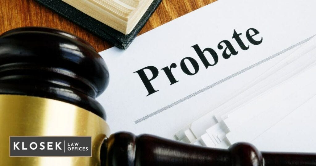 Image shows a gavel next to documents labeled 'Probate,' representing the legal responsibilities in estate planning. Consulting an Estate Planning Lawyer is crucial for guiding executors through the probate process.