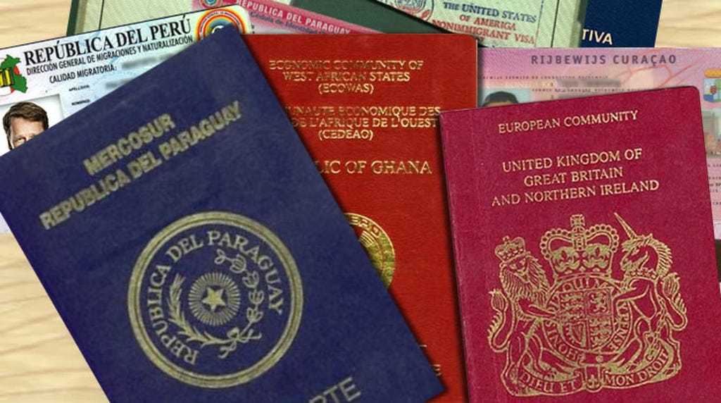 Image showing various passports and identity documents