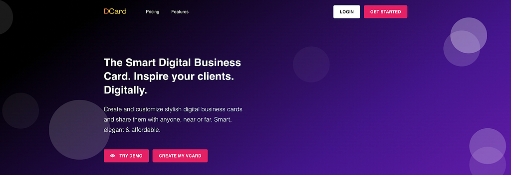 DCard’s Digital Business Card Solution