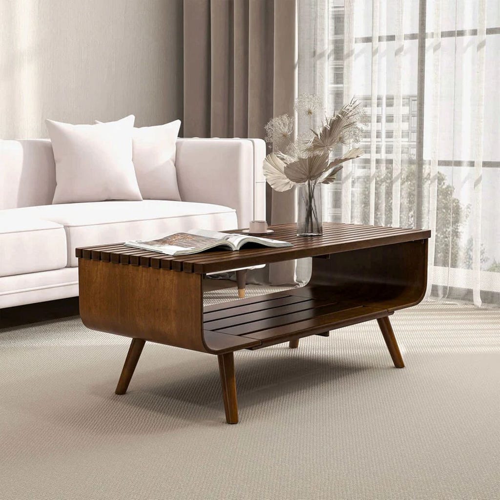 Walnut Coffee Table from New York Modern