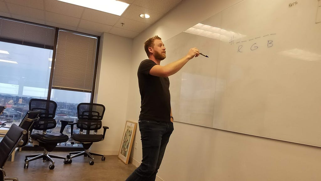 Engineer presenting CSS fundamentals