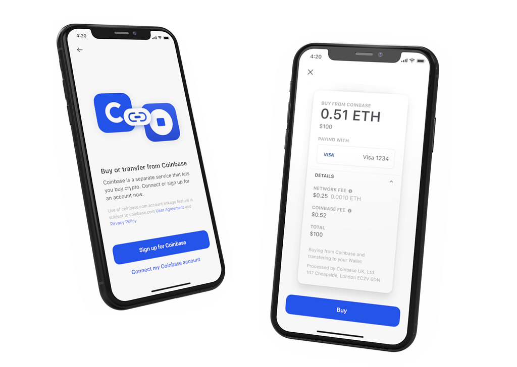 Introducing crypto purchases inside Coinbase Wallet