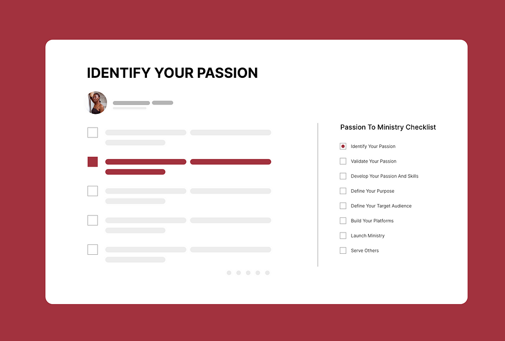 Turn your passion into a ministry - identify your passion