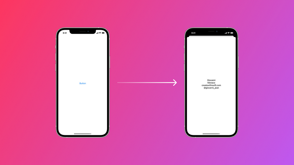 Navigation view in SwiftUI
