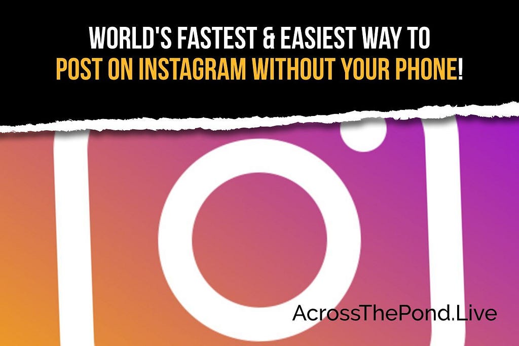 How To Instagram From Your PC Without Your Phone To Help Promotions!