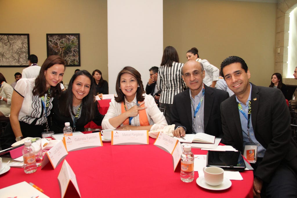 From left to right: Lara Sayinsoy, Gabriela Fuentes, Maricel Pangilinan-Arenas, Sanjeev Kumar and Gilberto Güido