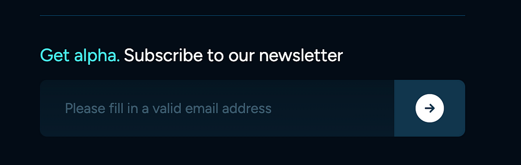 subscribe to our newsletter