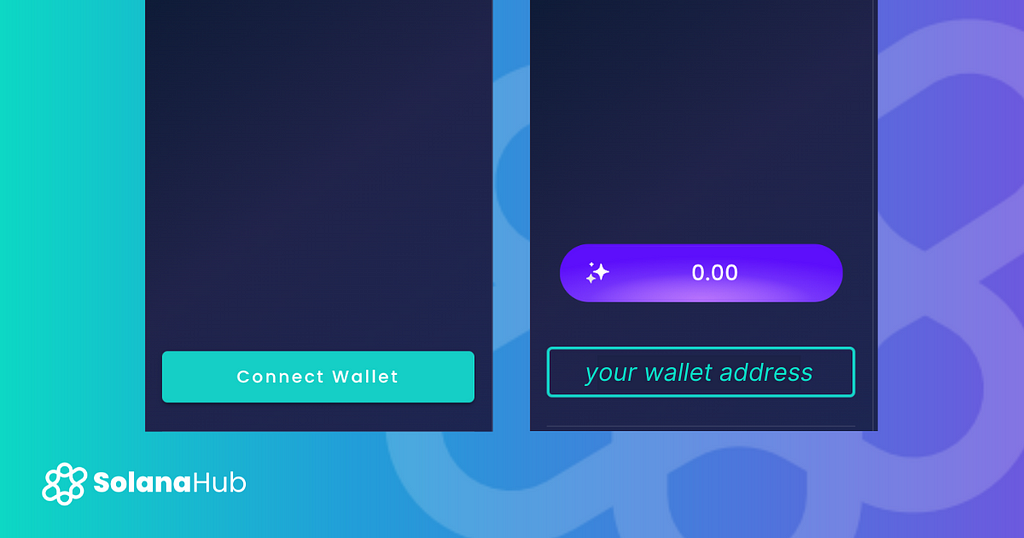 Everything You Need To Know About SolanaHub Loyalty League, Connected wallet sidebar view with purple button