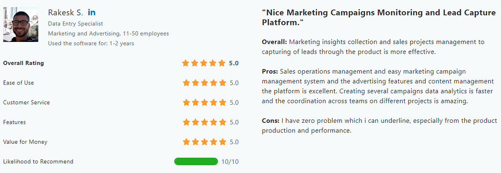 HubSpot Marketing Hub Customer Reviews