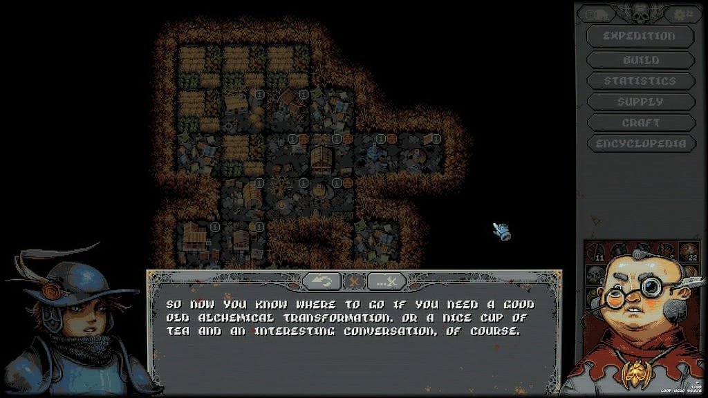 Example of game fonts that are made using a pixel font.