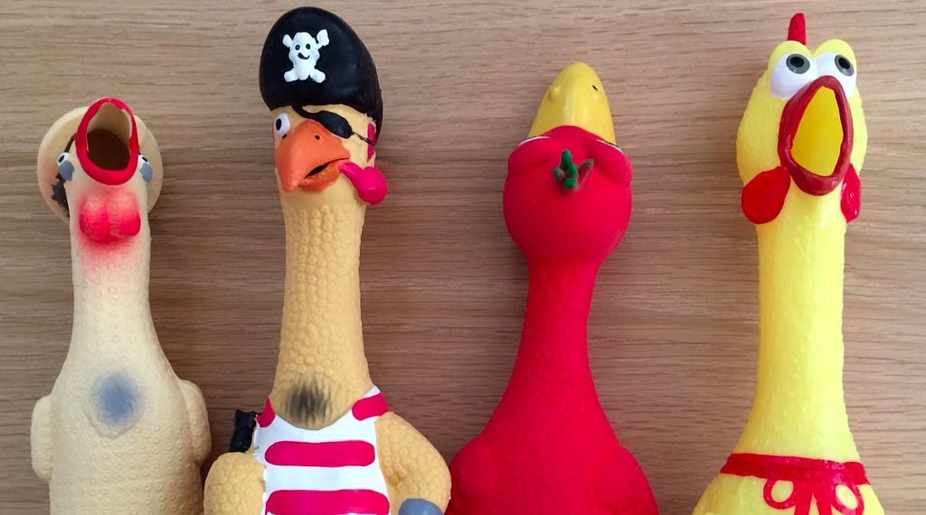 Rubber chickens = better meetings. Who knew?!