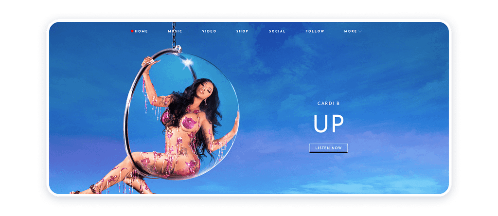 Cardi B website example