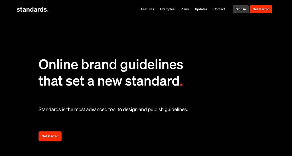 Standards online brand guidelines