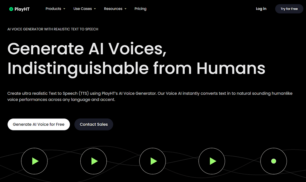 Best AI voice generator, Play.ht (best overall for every need)