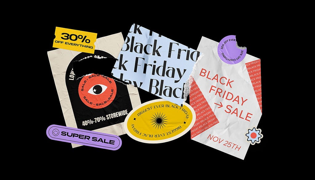 Black Friday themed Instagram holiday post ideas