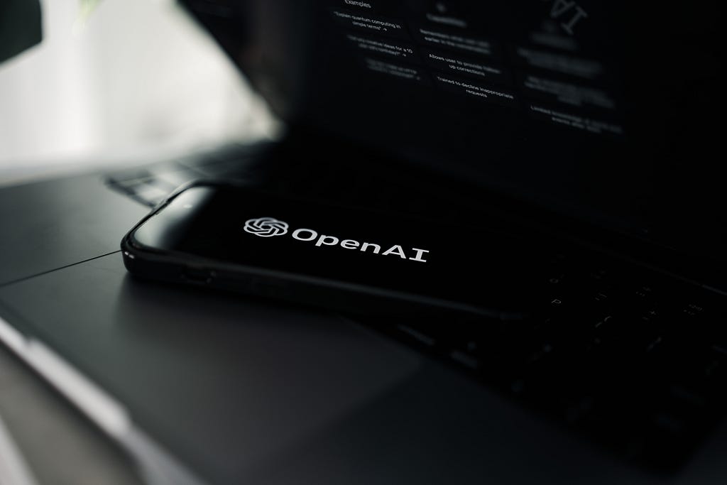 Image of usb stick with open AI written on it