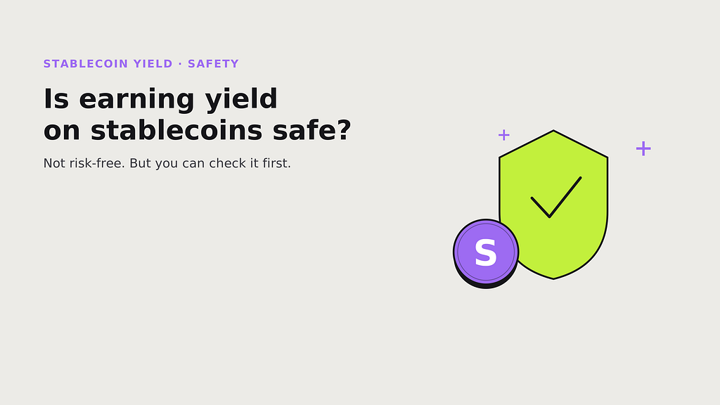 Is Earning Yield on Stablecoins Safe? What to Check First (2026)