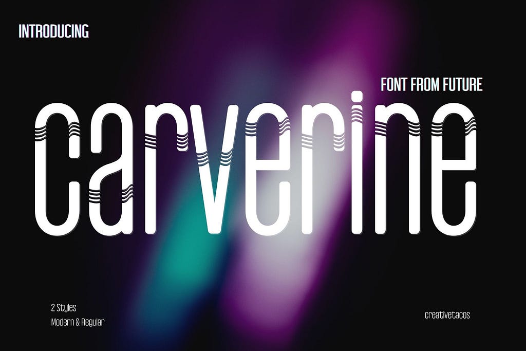 Carverine Futuristic Font