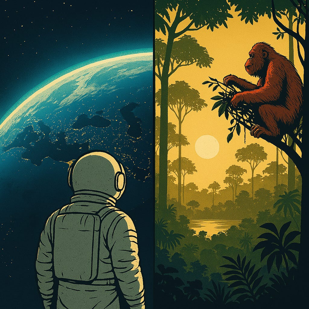 From Orbit to the Orangutan Nest: A Shared Awakening