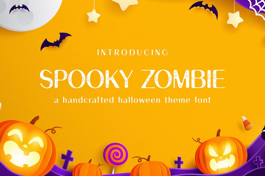 Spooky Zombie Display Font