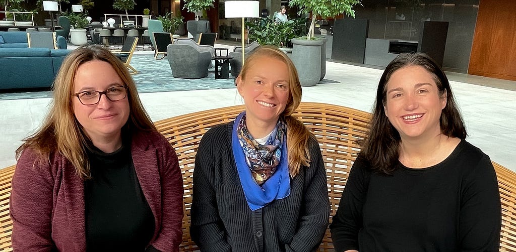 Drs. Laura Yerges-Armstrong, Kaja Wasik, and Heather Arnett — scientists and leaders at Variant Bio.