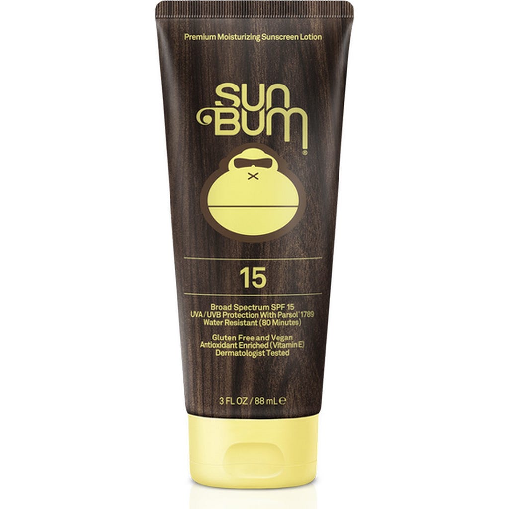 Sun Bum Premium Moisturizing Sunscreen Lotion 15 Broad Spectrum SPF 15 [Tube] (3.0 fl oz / 88 ml)