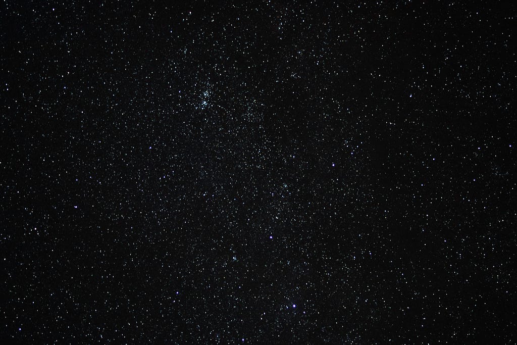 Stars in the night sky.