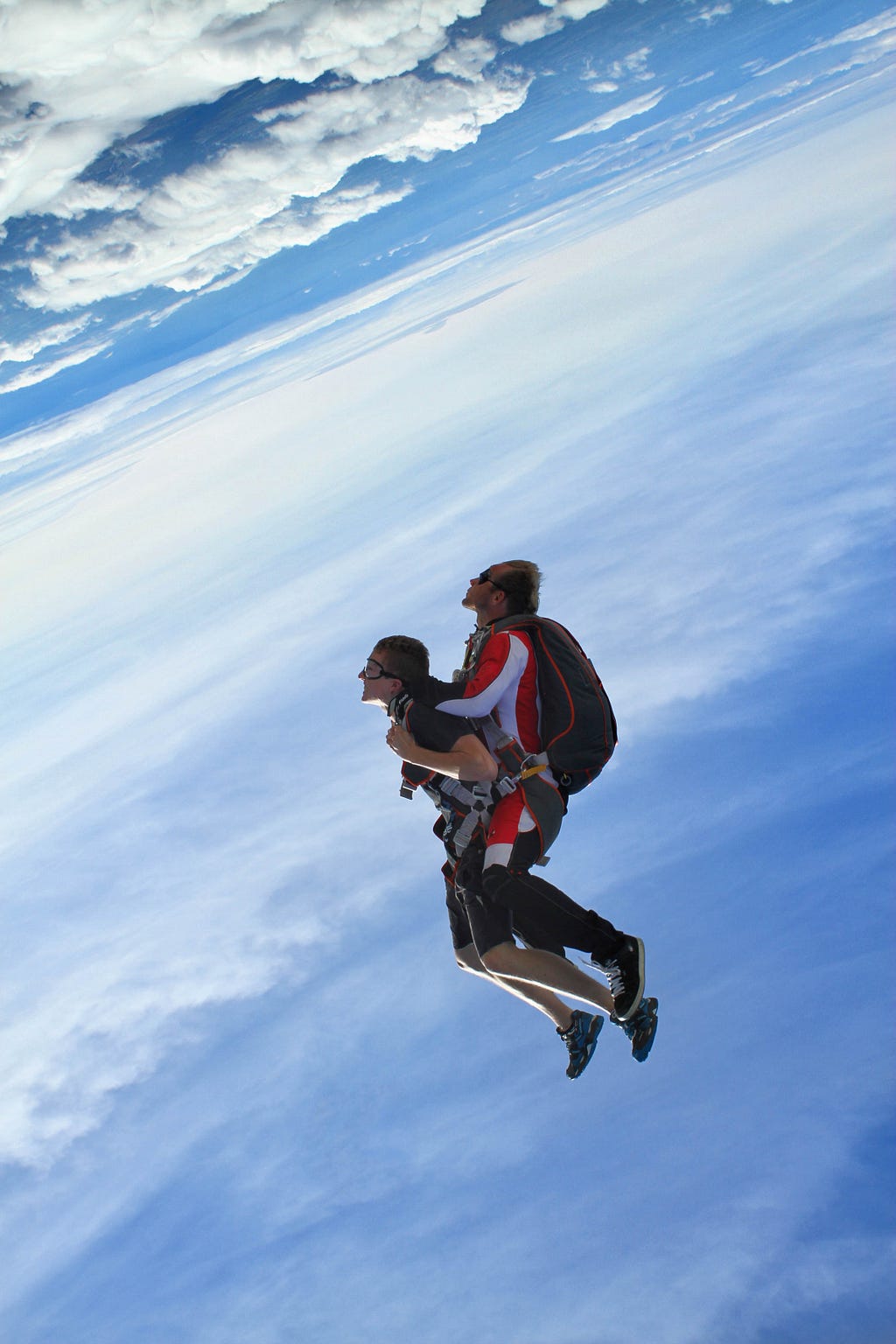 Sky diving 