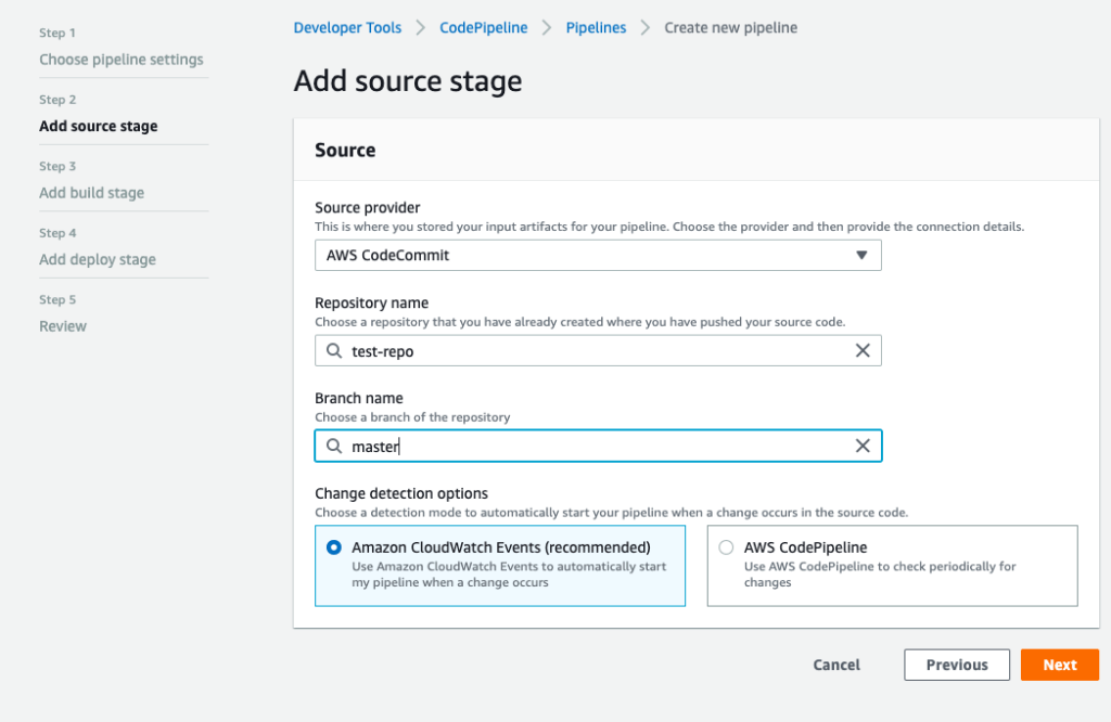 Add Source Stage
