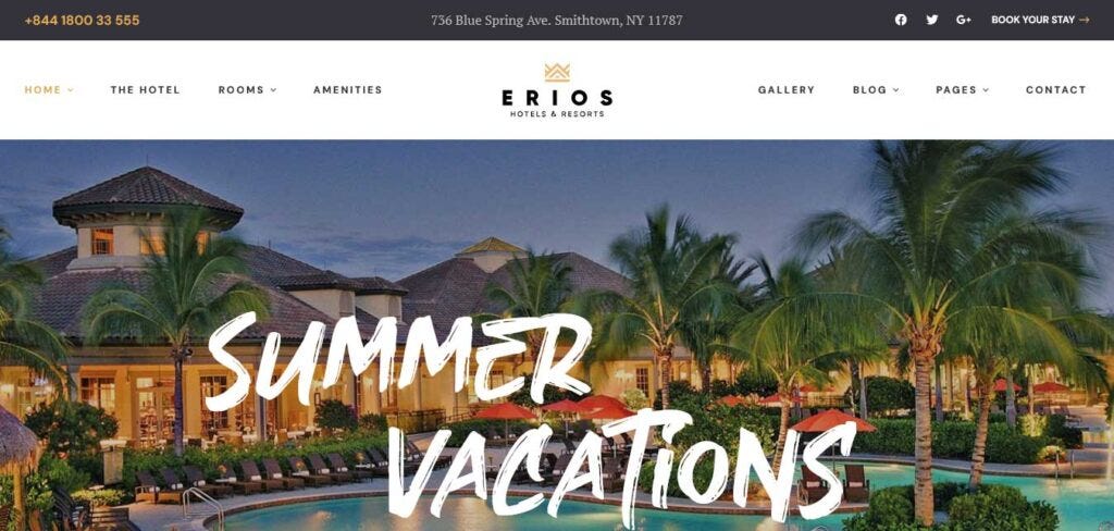 Vacation Rental WordPress Theme