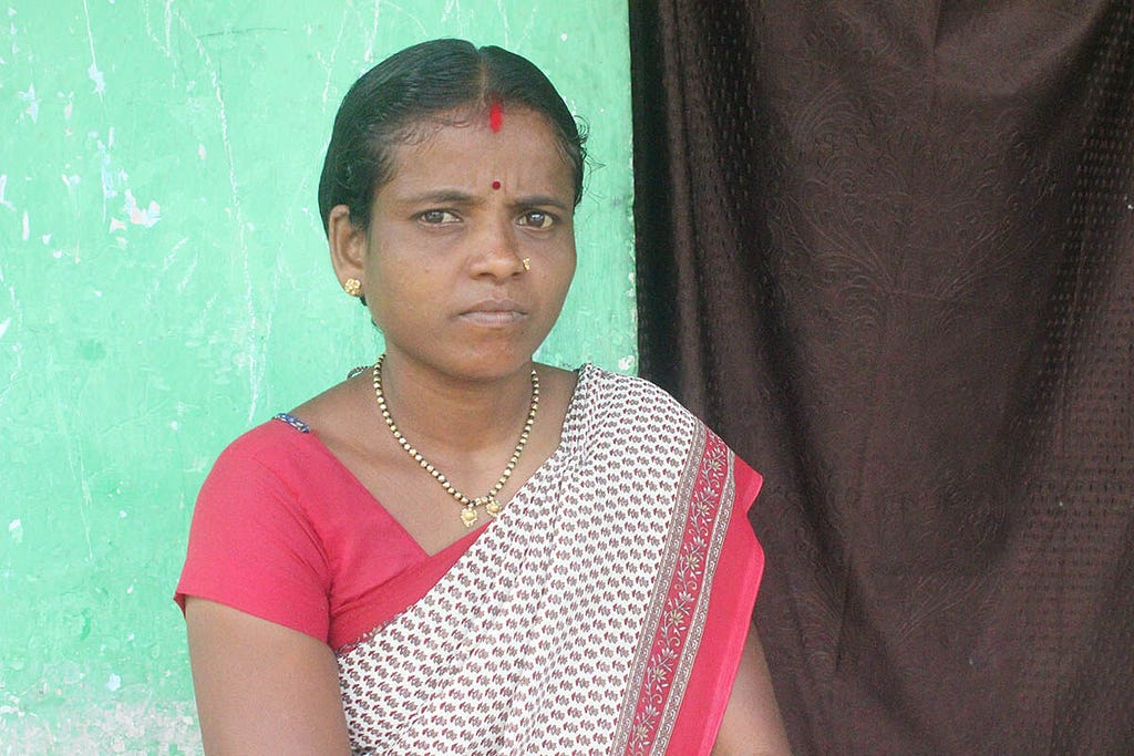 Jayshree Mamgam, chair of Sakhi Women SHG, Kanhalgaon village.