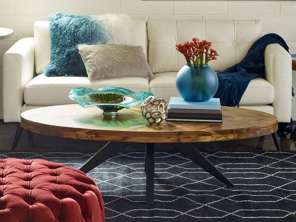 Apt2B’s Auburn Oval Coffee Table