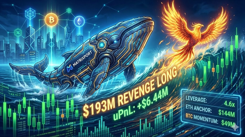 The Macro Phoenix: How the “Matrixport Whale” Engineered a $193M Revenge Long on Hyperliquid