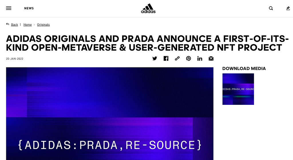 who uses polygon? Adidas partnership