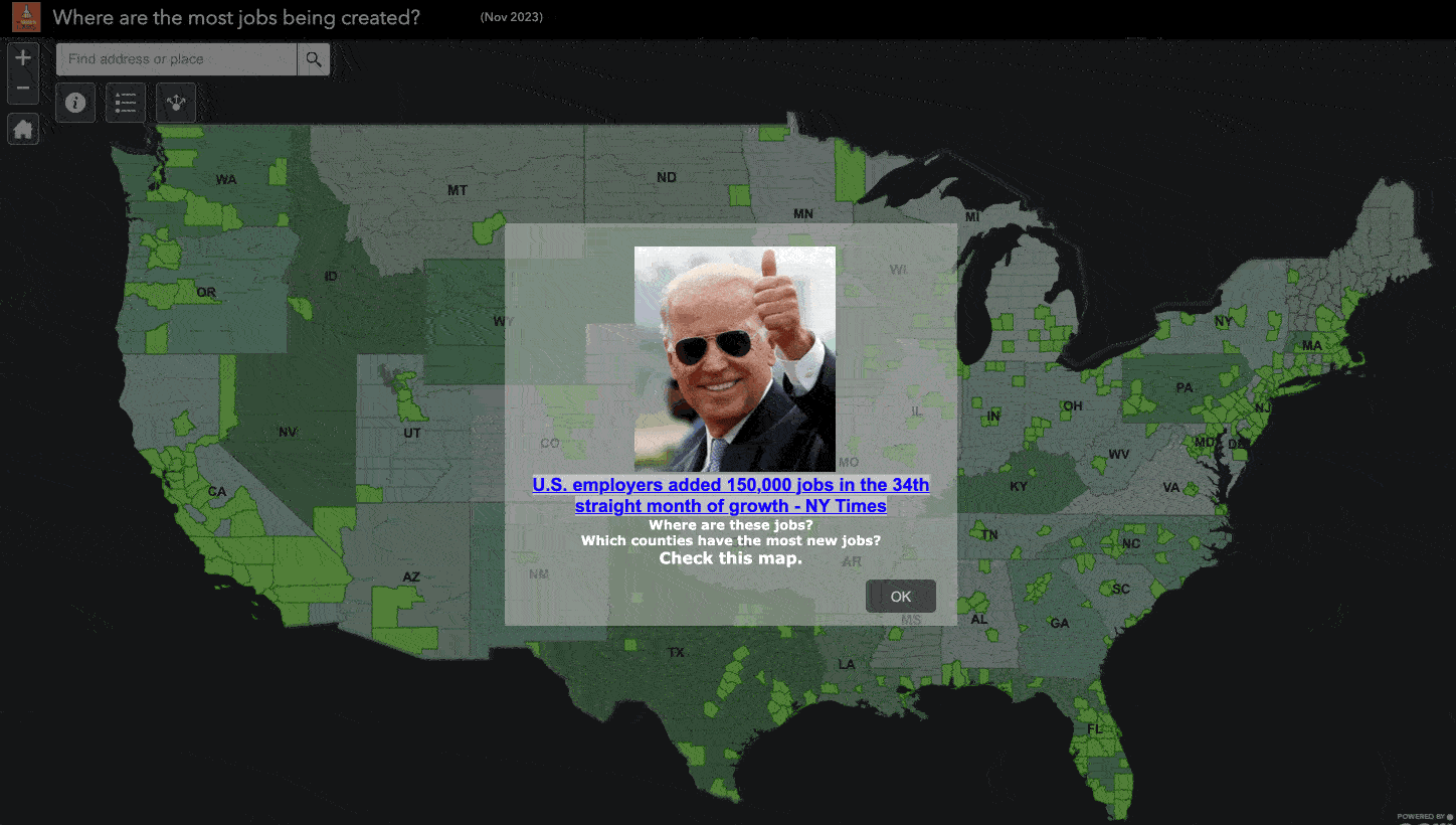 Where Has President Biden Created The Most New Jobs? Check this map.