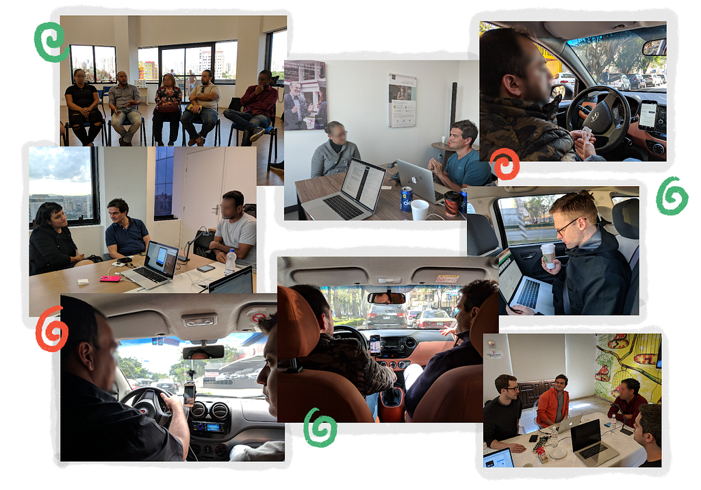 A collage of images that show photos from our research trip in Brazil and Mexico