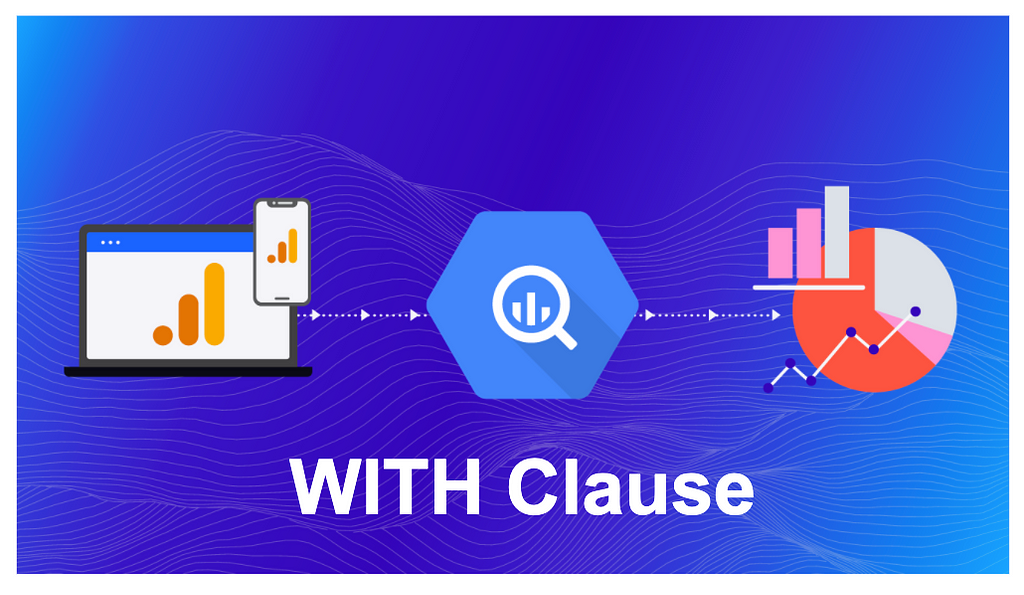 Cover image. A BigQuery and WITH CLAUSE logo appears.