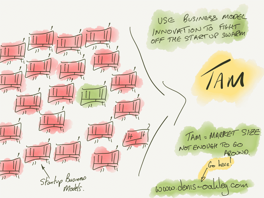 Business model innovation in entrepreneurship: Part 1 - Use BMI to fight off the startup swarm and get a larger share of TAM