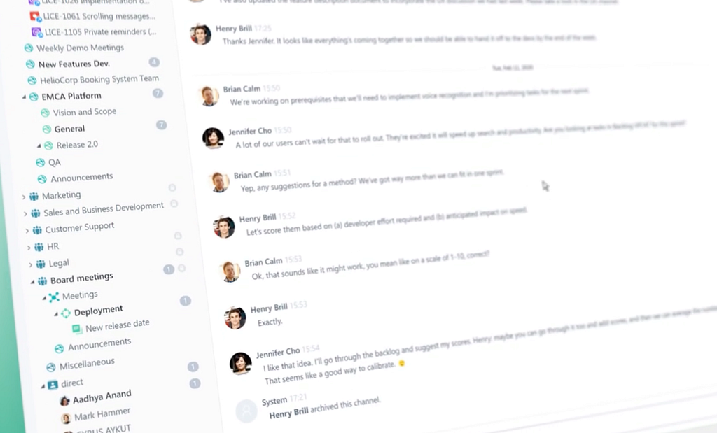 Threads add topical integrity to team messaging
