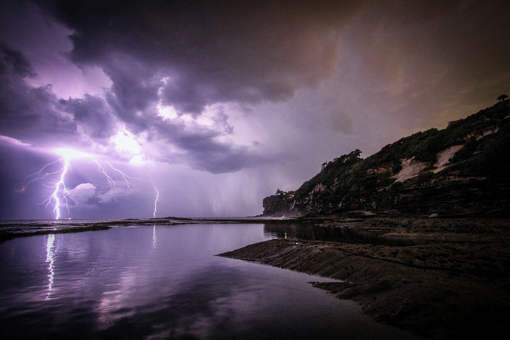 The Tower card in Tarot can be symbolic of storms and abrupt changes in one’s life.