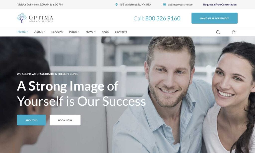 Psychology and Counseling WordPress Theme