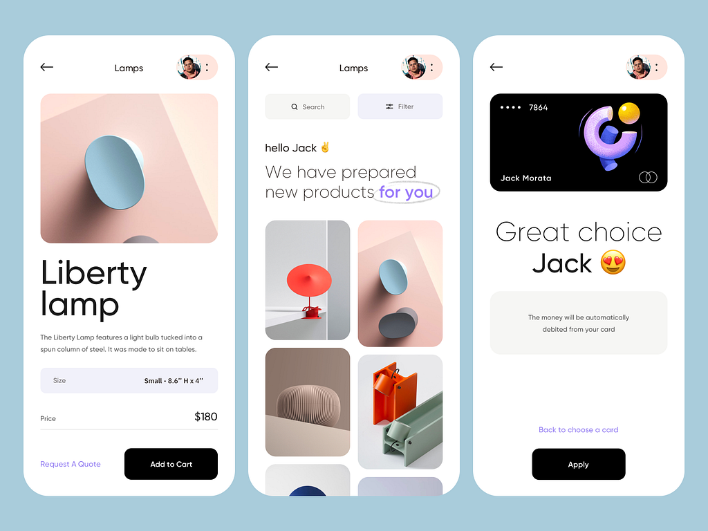Light — Mobile Design for Home Accessories Store by Outcrowd