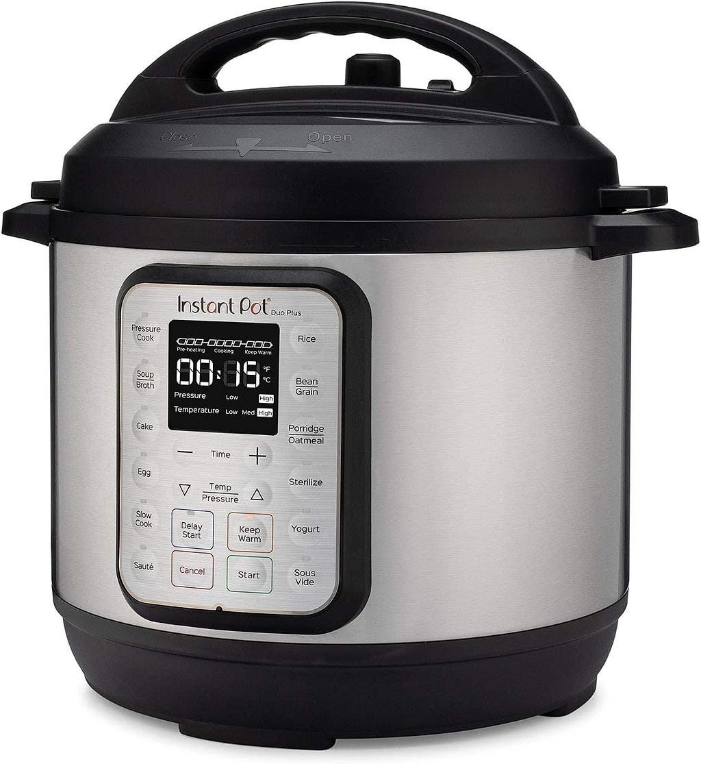 Instant Pot Pro 10-in-1 Pressure Cooker, Slow Cooker, Rice/Grain Cooker, Steamer, Sauté, Sous Vide, Yogurt Maker, Sterilizer, and Warmer, Includes App With Over 800 Recipes, Black, 6 Quart