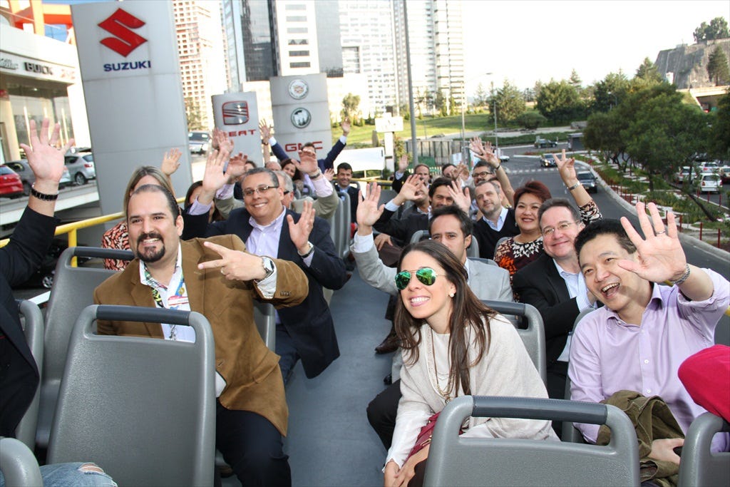 Our visitors also had the opportunity to discover Mexico City on board an official city tour bus