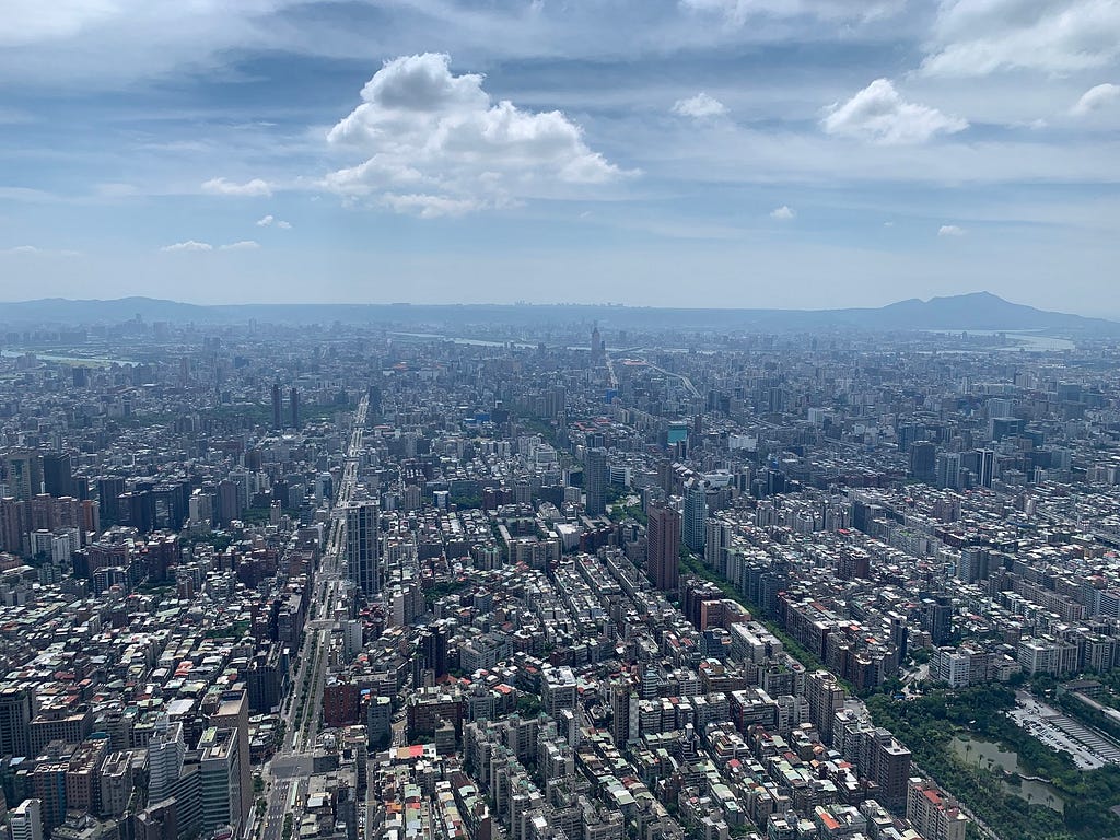 City views from Taipei 101